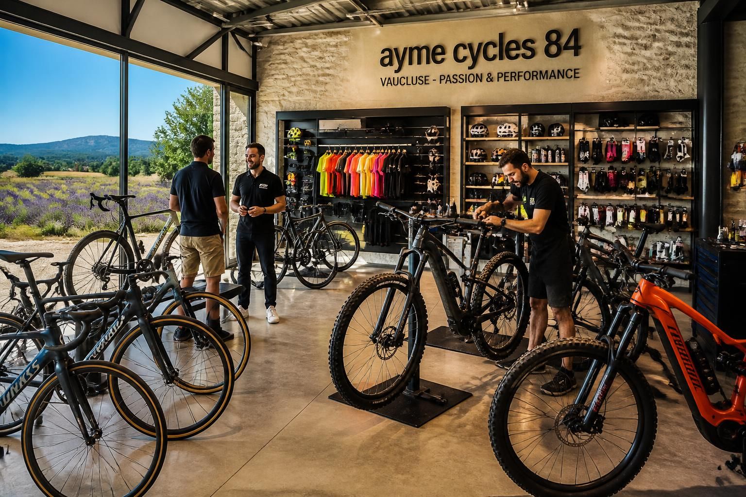 découvrez ayme cycles 84, votre expert vélo dans le vaucluse, pour des conseils personnalisés, des équipements de qualité et un service passionné.