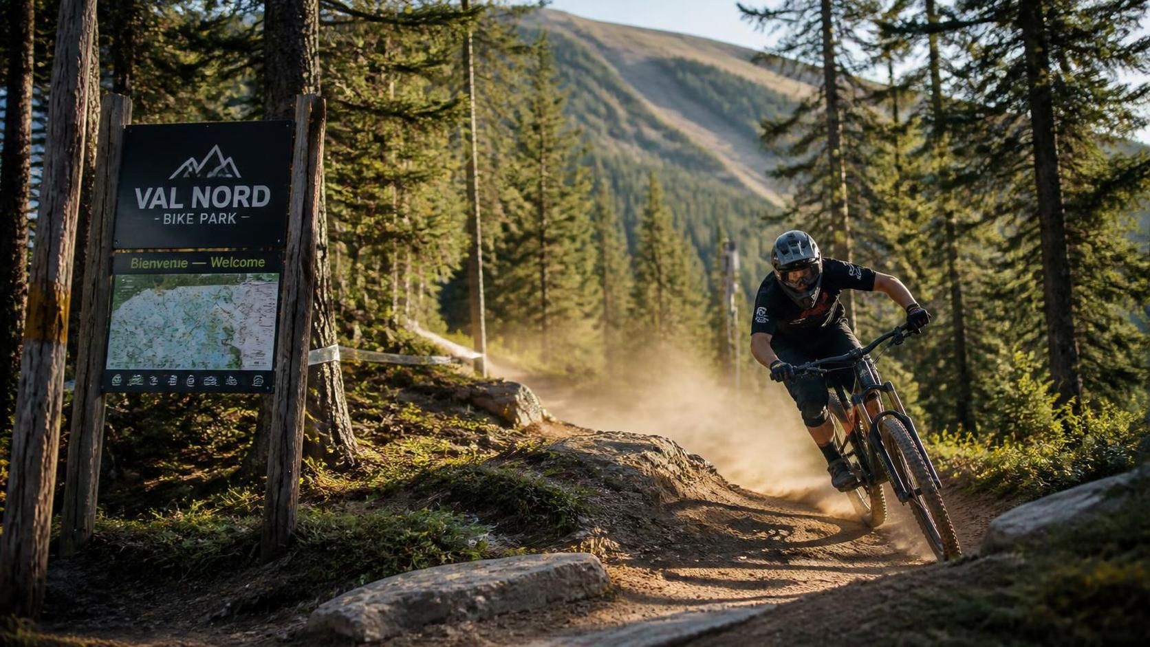 plongez dans l'aventure ultime au val nord bike park et vivez des sensations fortes en vtt au cœur de paysages exceptionnels.
